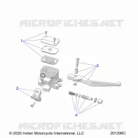 FRONT BRAKE, LEVER AND MASTER CYLINDER