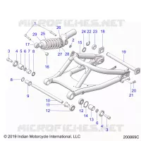 SUSPENSION,REAR SWING ARM/SHOCK