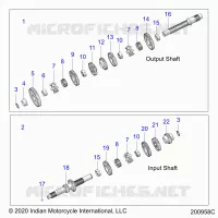 DRIVE TRAIN, INPUT/OUTPUT SHAFT ASM.