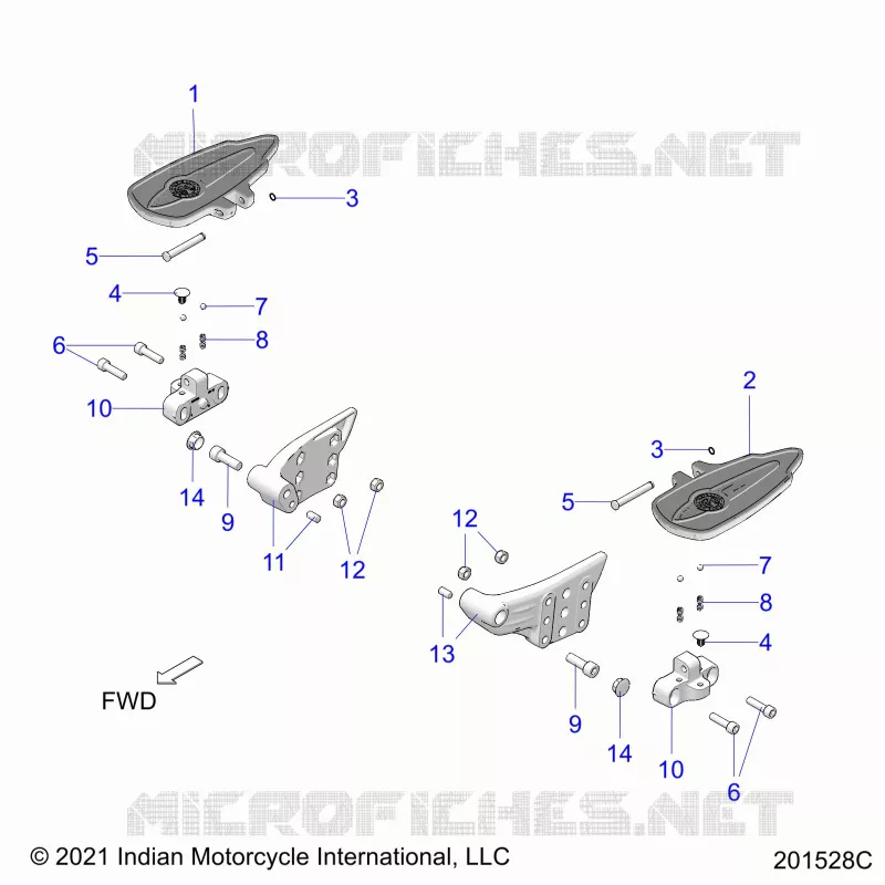 CHASSIS, FLOORBOARD, PASSENGER