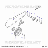 DRIVE TRAIN, DRIVE SPROCKET, BELT AND GUARD