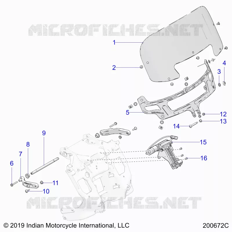FAIRING ASM, WINDSHIELD