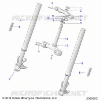 STEERING, FRONT FORKS