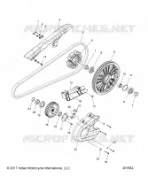 DRIVE TRAIN, SPROCKETS, GUARDS AND BELT