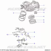 ENGINE, THROTTLE BODY AND FUEL RAIL