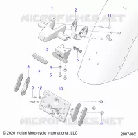 LICENSE PLATE BRACKET/REAR LIGHT HOUSING