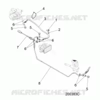 BRAKES, BRAKE LINE, REAR, ABS