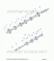 DRIVE TRAIN, INPUT/OUTPUT SHAFT ASM.