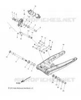 REAR SUSPENSION ASM., SWING ARM AND SHOCK