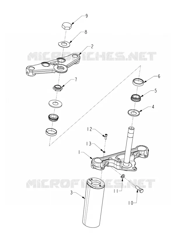 FRONT SUSPENSION FORK MOUNTING BRACKETS