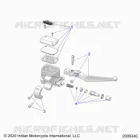FRONT BRAKE, LEVER AND MASTER CYLINDER