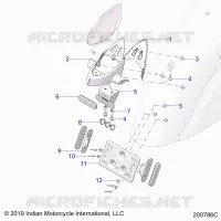 BODY, TAILLIGHT, LICENSE PLATE BRACKET