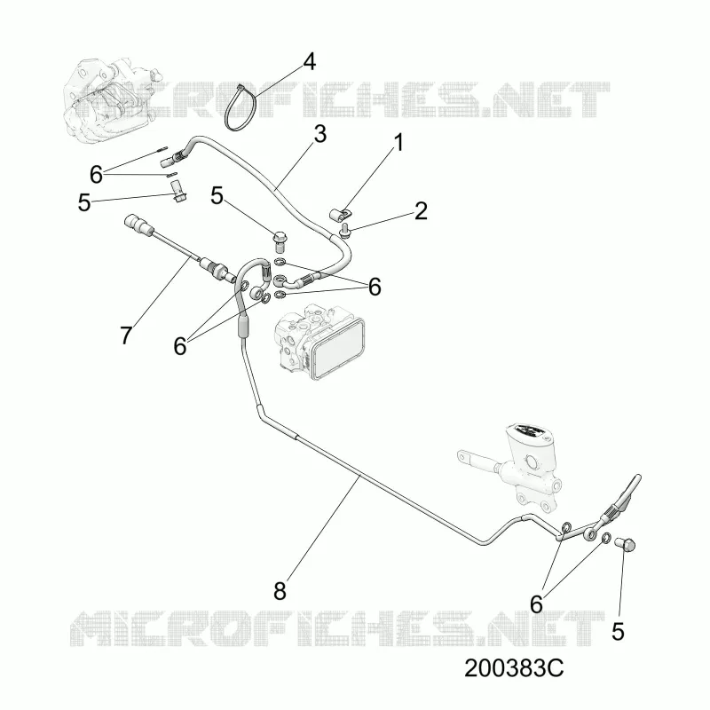 BRAKES, BRAKE LINE, REAR, ABS