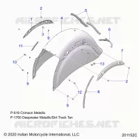 BODYWORK - REAR FENDER