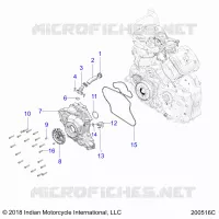 ENGINE, STATOR COVER