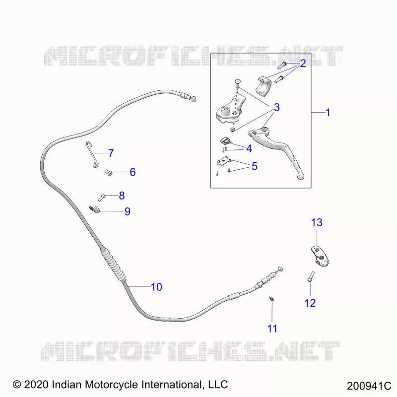 CONTROLS, CLUTCH LEVER AND CABLE