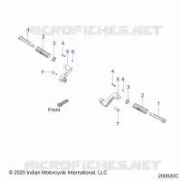 CHASSIS, FOOTPEG, PASSENGER