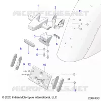 LICENSE PLATE BRACKET/REAR LIGHT HOUSING
