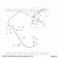 CONTROLS, CLUTCH LEVER AND CABLE