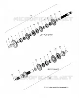 DRIVE TRAIN, INPUT/OUTPUT SHAFT ASM.
