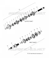 DRIVE TRAIN, INPUT/OUTPUT SHAFT ASM.