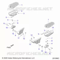 CHASSIS, FLOORBOARD, PASSENGER