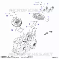 ENGINE, CYLINDER HEAD ASM.