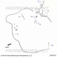 CONTROLS, CLUTCH LEVER AND CABLE