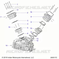 ENGINE, CYLINDER AND CYLINDER HEAD MNTG.
