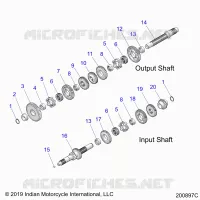 DRIVE TRAIN, INPUT/OUTPUT SHAFT ASM.