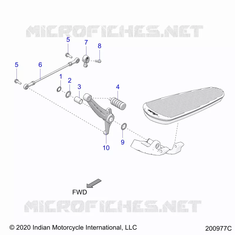 DRIVE TRAIN, SHIFT PEDAL AND SHIFT LINKAGE