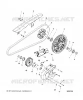 DRIVE TRAIN, SPROCKETS, GUARDS AND BELT