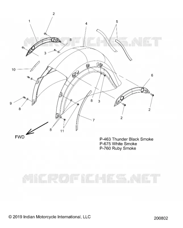 BODYWORK - REAR FENDER