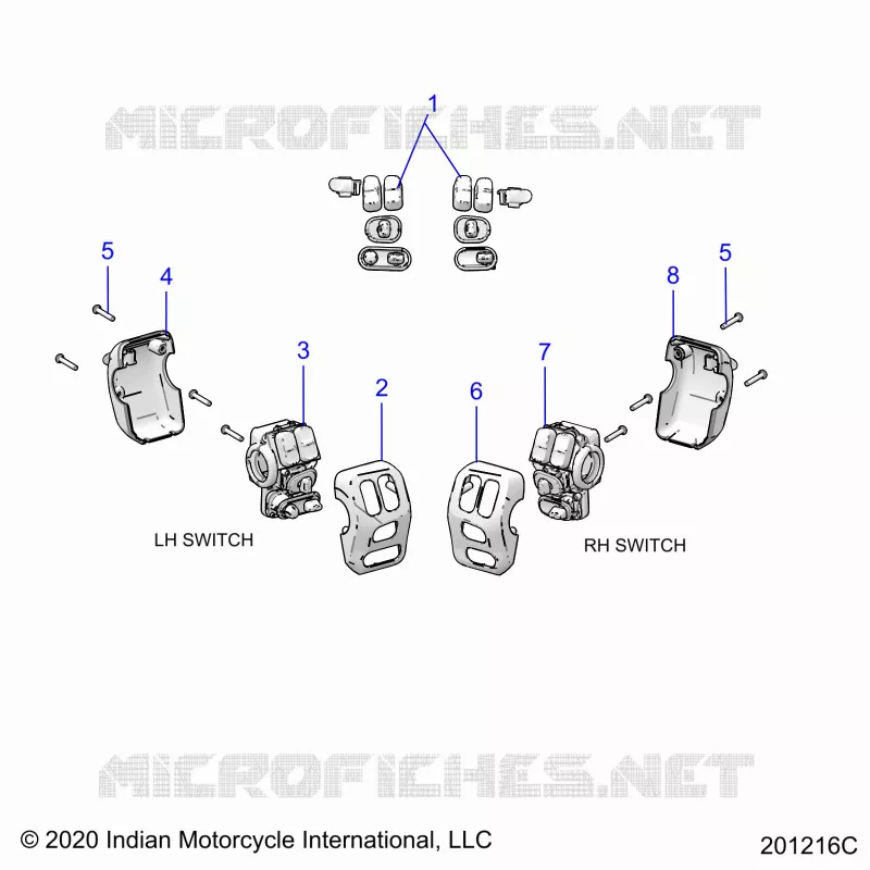 ELECTRICAL, SWITCH CONTROLS, LH/RH