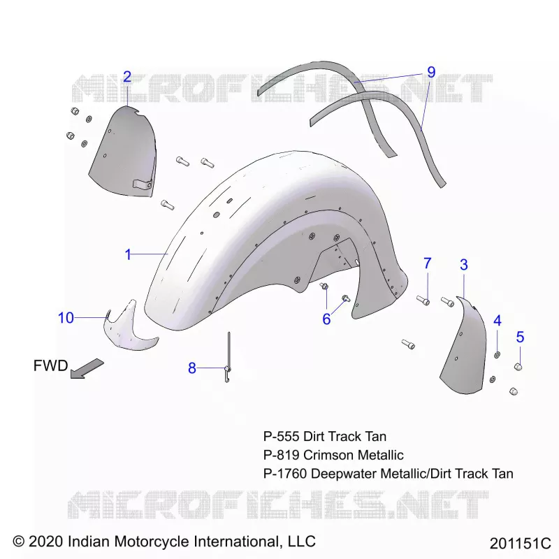 BODYWORK - FRONT FENDER