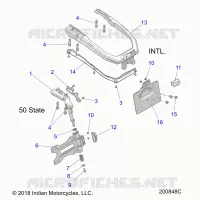 CHASSIS, LICENSE PLATE HOLDER