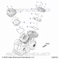 ENGINE, ROCKER COVERS