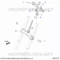 UPPER AND LOWER STEERING CLAMPS