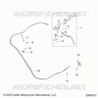 CONTROLS, CLUTCH LEVER AND CABLE