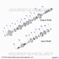 DRIVE TRAIN, INPUT/OUTPUT SHAFT ASM.