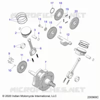 ENGINE, PISTON AND CRANKSHAFT
