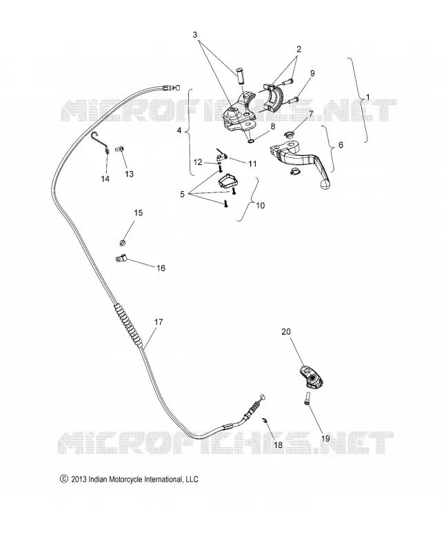 CONTROLS, CLUTCH LEVER AND CABLE