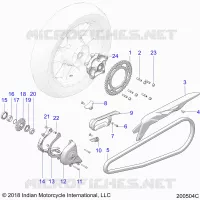 DRIVE TRAIN, SPROCKETS, GUARDS AND CHAIN