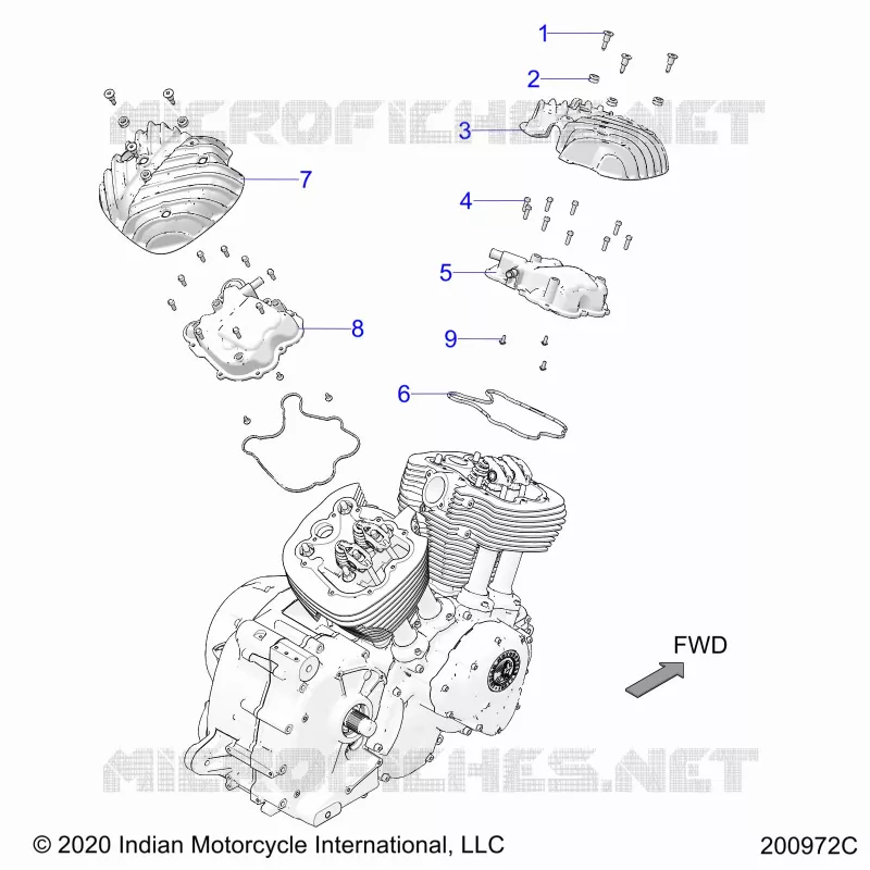 ENGINE, ROCKER COVERS