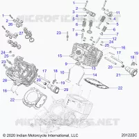 ENGINE, CYLINDER HEAD, CAMSHAFT AND VALVE ASM.