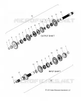 DRIVE TRAIN, INPUT/OUTPUT SHAFT ASM.