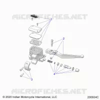 FRONT BRAKE, LEVER AND MASTER CYLINDER