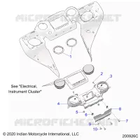 FAIRING ASM, INSTRUMENT PANEL MNTG.