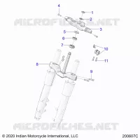 UPPER AND LOWER STEERING CLAMPS