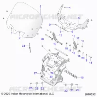 FAIRING ASM, WINDSHIELD MOUNT